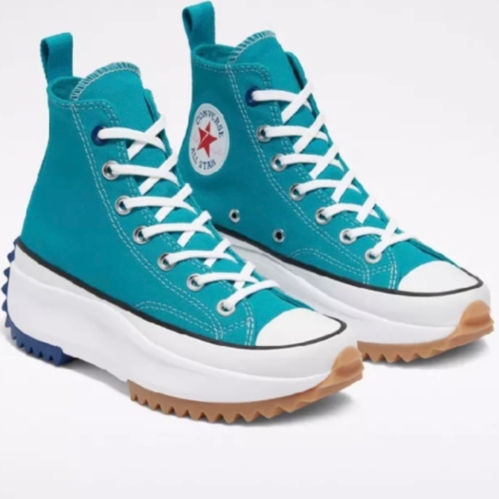 Rare Converse Run Star Hike Rapid Teal Rush Blue *Sample Pair